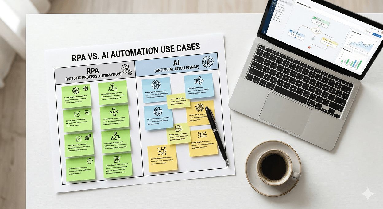 RPA vs AI automation comparison business