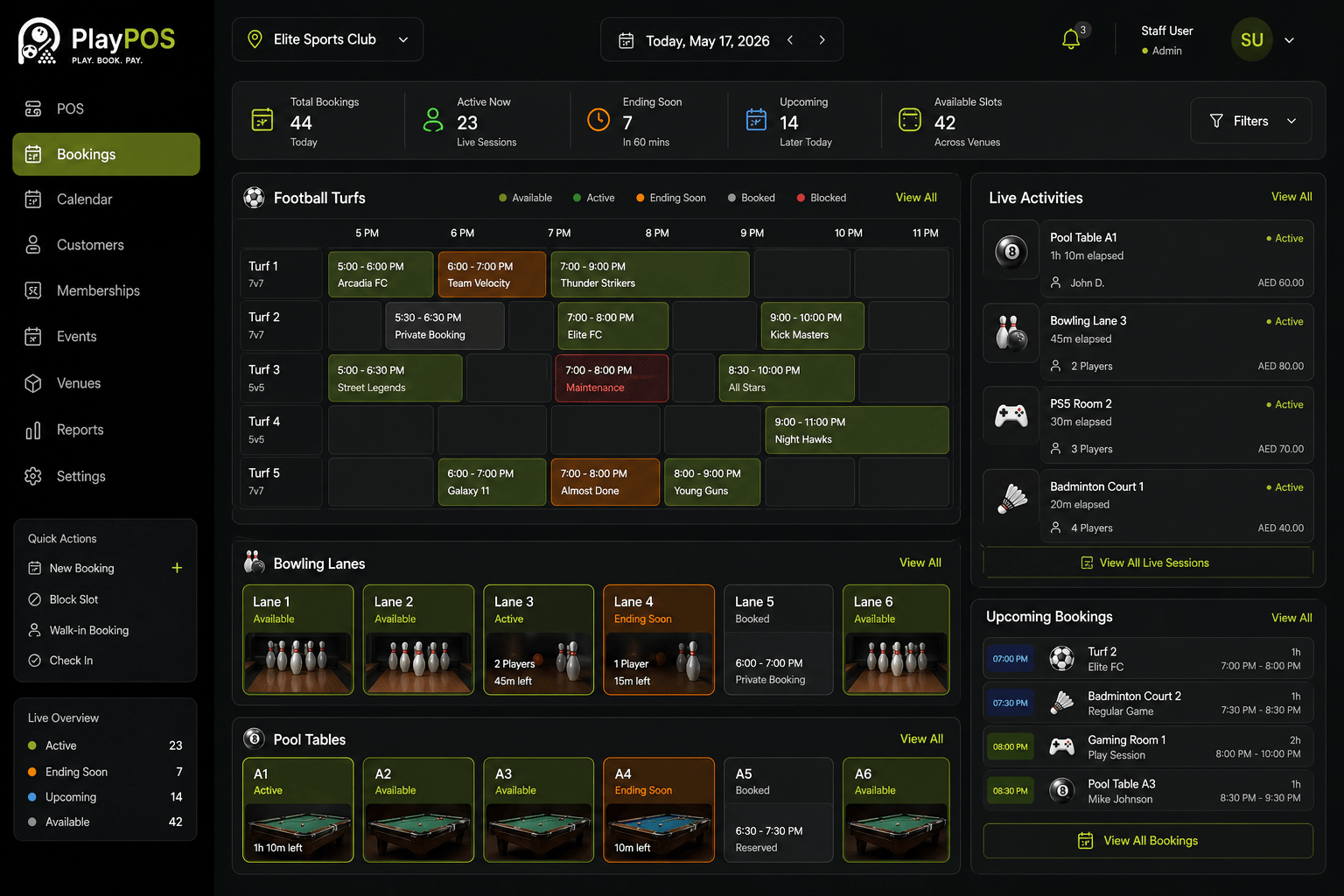 PlayPOS interface preview 2