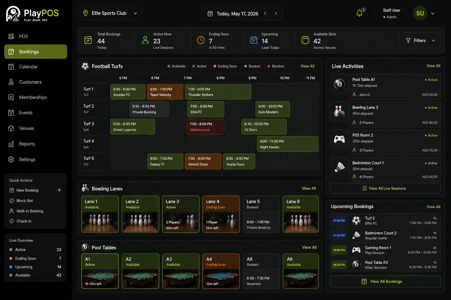 PlayPOS interface preview 2