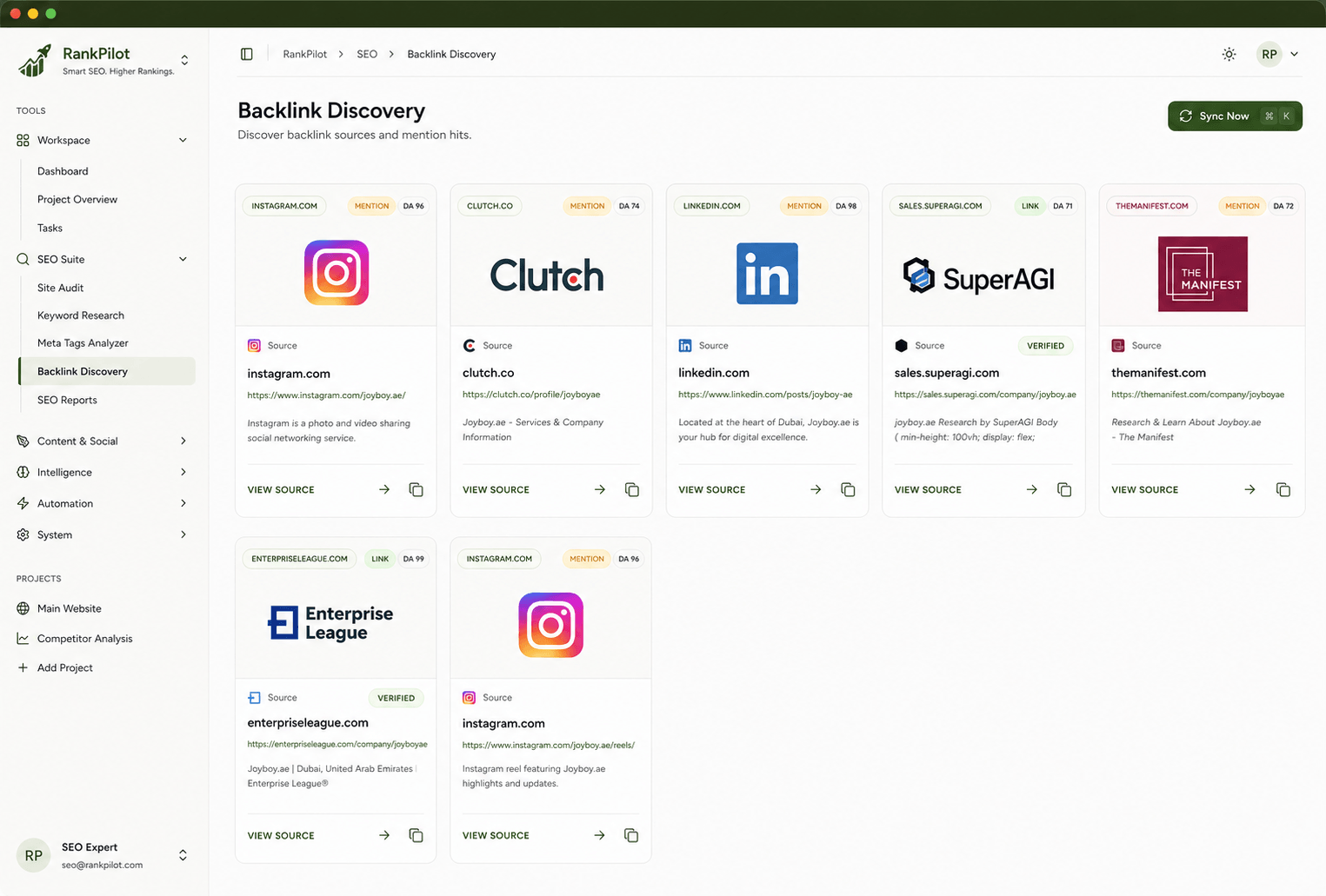 RankPilot SEO interface preview 3